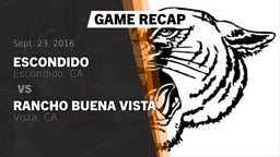 Recap: Escondido  vs. Rancho Buena Vista  2016
