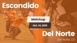 Matchup: Escondido High vs. Del Norte  2016