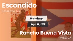 Matchup: Escondido High vs. Rancho Buena Vista  2017