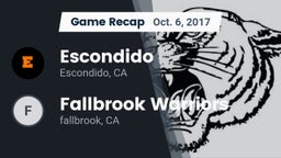 Recap: Escondido  vs. Fallbrook Warriors 2017