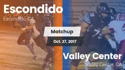 Matchup: Escondido High vs. Valley Center  2017