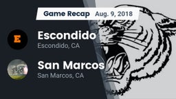 Recap: Escondido  vs. San Marcos  2018