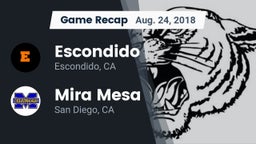 Recap: Escondido  vs. Mira Mesa  2018