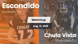 Matchup: Escondido High vs. Chula Vista  2018