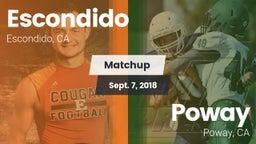 Matchup: Escondido High vs. Poway  2018