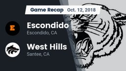 Recap: Escondido  vs. West Hills  2018