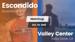 Matchup: Escondido High vs. Valley Center  2018