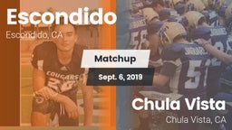 Matchup: Escondido High vs. Chula Vista  2019