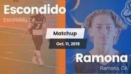 Matchup: Escondido High vs. Ramona  2019