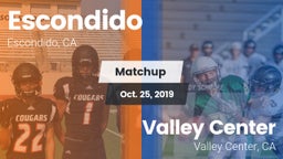Matchup: Escondido High vs. Valley Center  2019