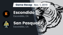 Recap: Escondido  vs. San Pasqual  2019