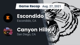 Recap: Escondido  vs. Canyon Hills  2021