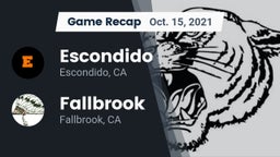 Recap: Escondido  vs. Fallbrook  2021
