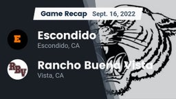 Recap: Escondido  vs. Rancho Buena Vista  2022