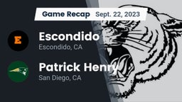 Recap: Escondido  vs. Patrick Henry  2023