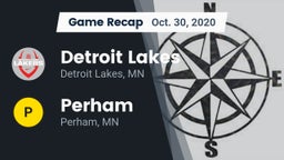 Recap: Detroit Lakes  vs. Perham  2020