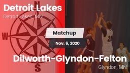 Matchup: Detroit Lakes High vs. Dilworth-Glyndon-Felton  2020