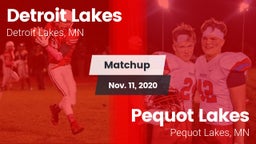 Matchup: Detroit Lakes High vs. Pequot Lakes  2020