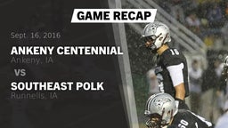 Recap: Ankeny Centennial  vs. Southeast Polk  2016