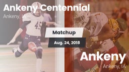 Matchup: Ankeny Centennial Hi vs. Ankeny  2018