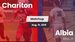 Matchup: Chariton  vs. Albia  2018