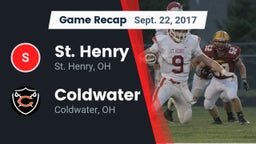 Recap: St. Henry  vs. Coldwater  2017