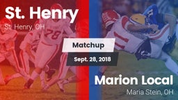 Matchup: St. Henry vs. Marion Local  2018