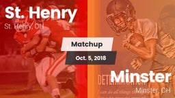 Matchup: St. Henry vs. Minster  2018