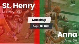 Matchup: St. Henry vs. Anna  2019