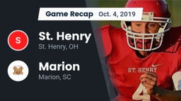 Recap: St. Henry  vs. Marion  2019