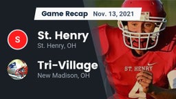 Recap: St. Henry  vs. Tri-Village  2021
