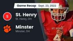 Recap: St. Henry  vs. Minster  2022
