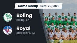 Recap: Boling  vs. Royal  2020