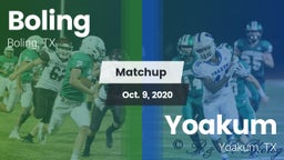 Matchup: Boling  vs. Yoakum  2020