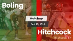 Matchup: Boling  vs. Hitchcock  2020