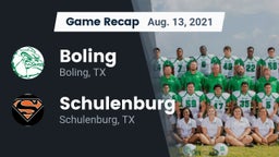 Recap: Boling  vs. Schulenburg  2021