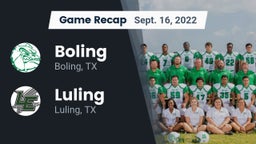 Recap: Boling  vs. Luling  2022