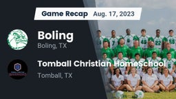 Recap: Boling  vs. Tomball Christian HomeSchool  2023