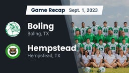 Recap: Boling  vs. Hempstead  2023