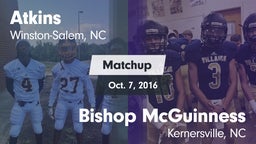Matchup: Atkins  vs. Bishop McGuinness  2016