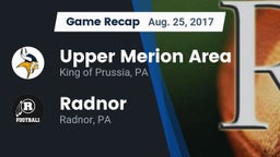 Recap: Upper Merion Area  vs. Radnor  2017