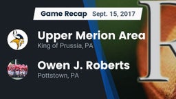 Recap: Upper Merion Area  vs. Owen J. Roberts  2017