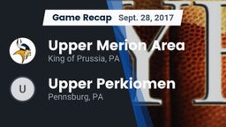 Recap: Upper Merion Area  vs. Upper Perkiomen  2017