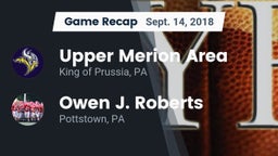 Recap: Upper Merion Area  vs. Owen J. Roberts  2018
