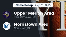 Recap: Upper Merion Area  vs. Norristown Area  2018