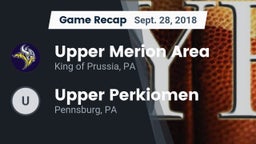 Recap: Upper Merion Area  vs. Upper Perkiomen  2018