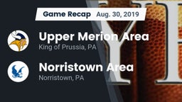 Recap: Upper Merion Area  vs. Norristown Area  2019