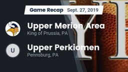 Recap: Upper Merion Area  vs. Upper Perkiomen  2019