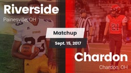 Matchup: Riverside High vs. Chardon  2017