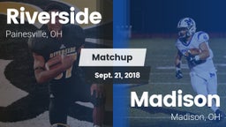 Matchup: Riverside High vs. Madison  2018